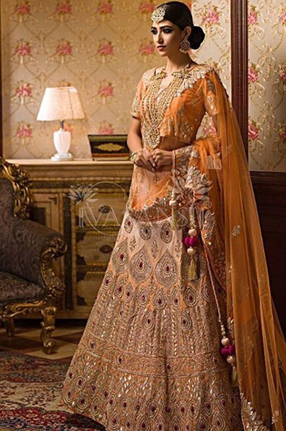 Bridal Wedding Lehenga with heavy embroidery