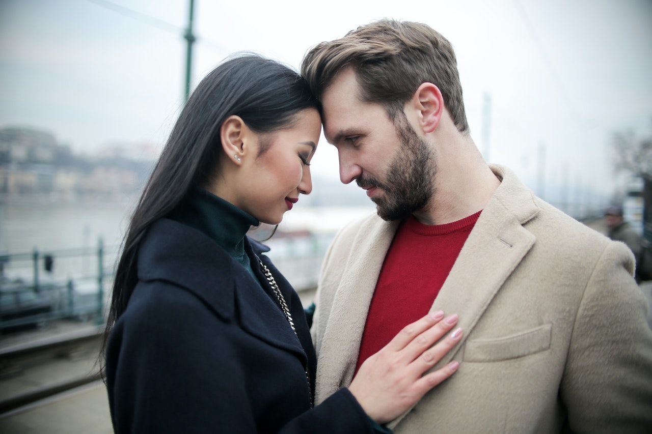 Independent women with boyfriend making love