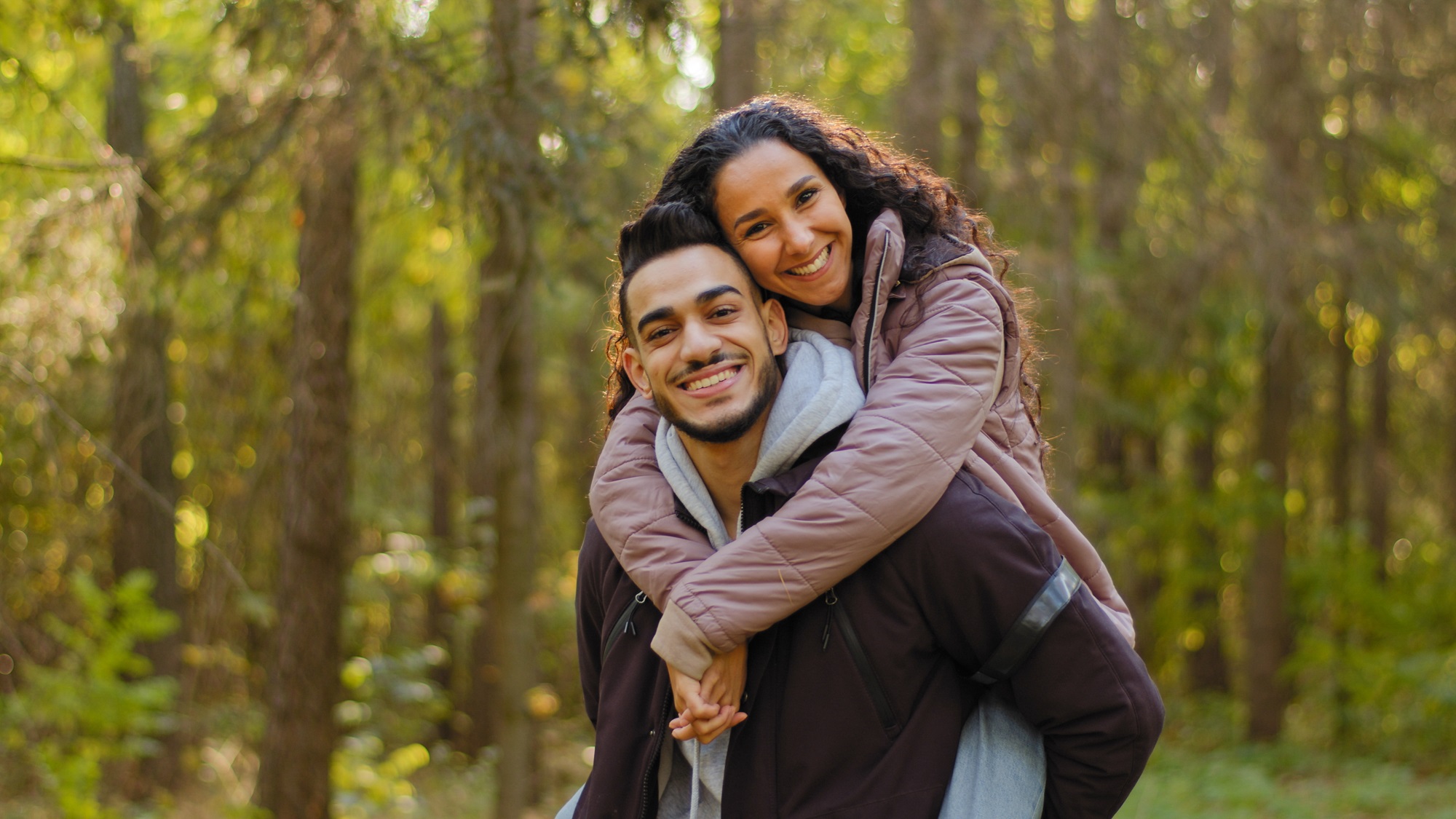 cute happy couple in love relationship