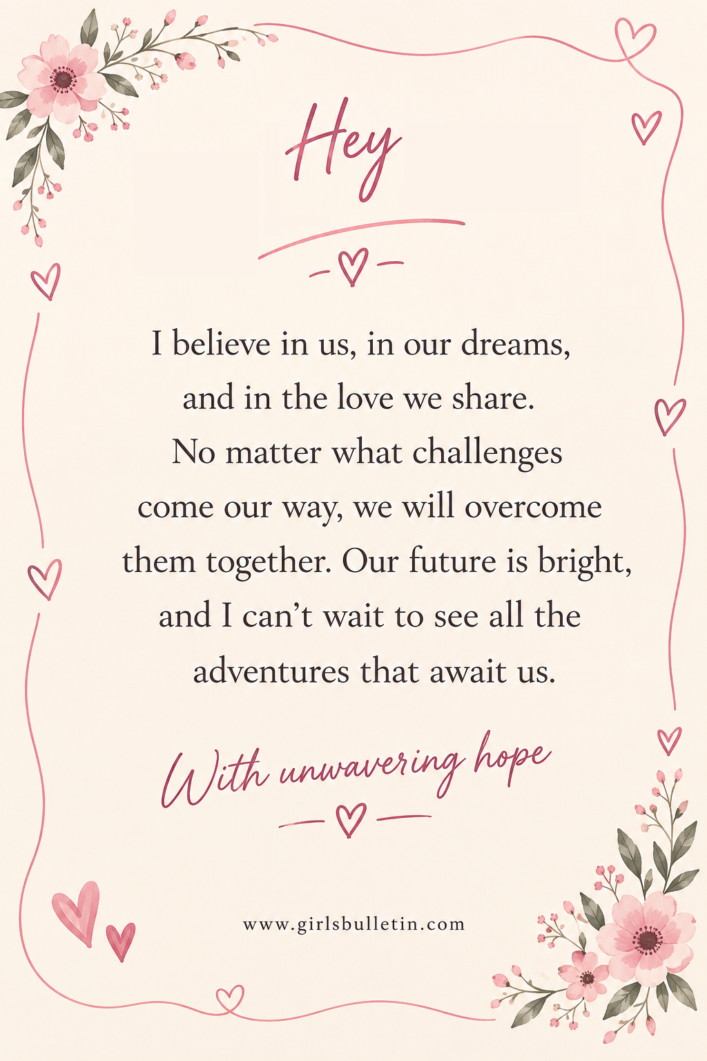 Optimistic and Hopeful