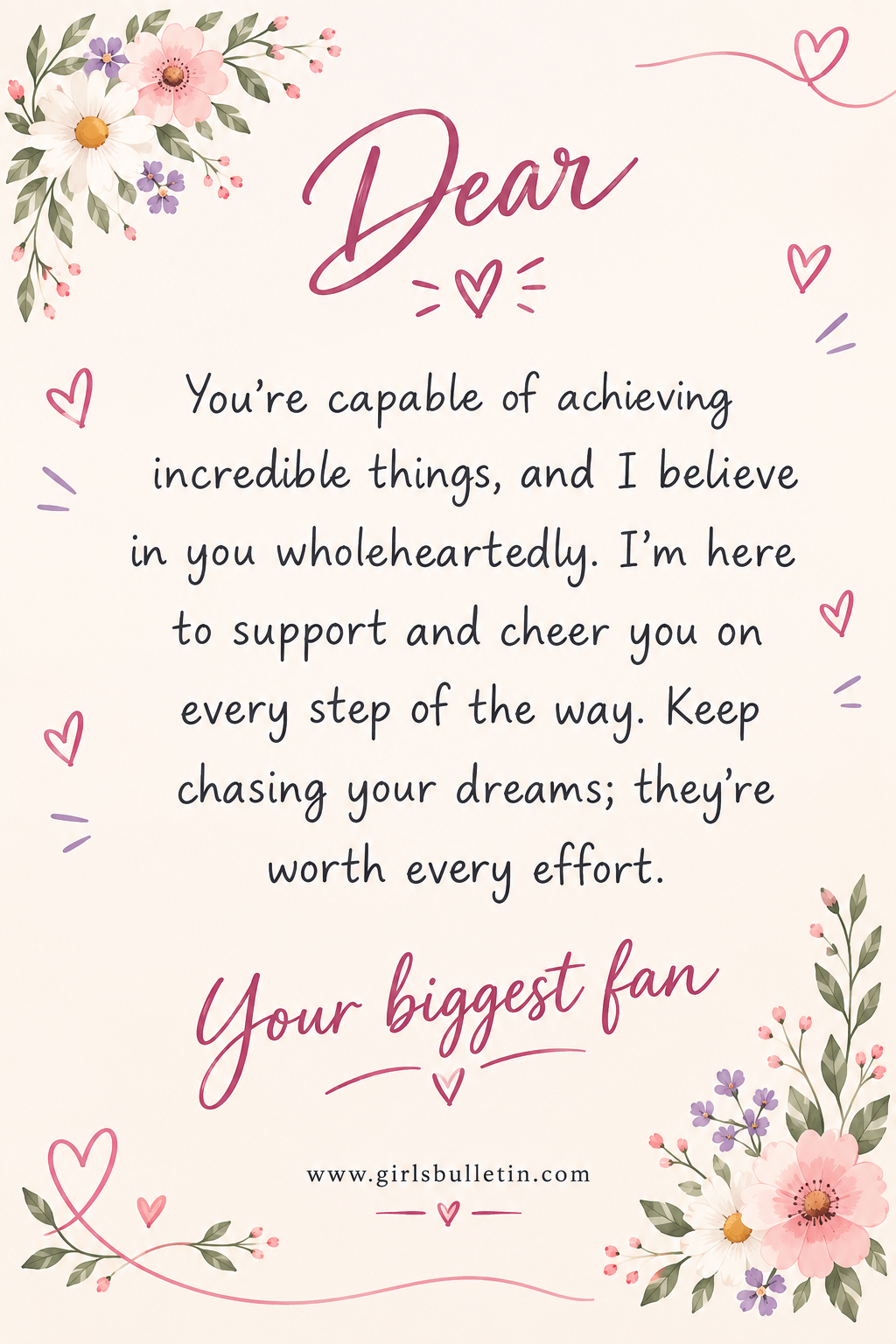 Supportive and Encouraging