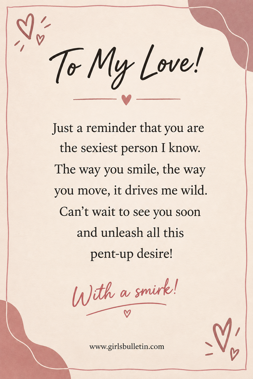 cheeky love letter for girlfriend
