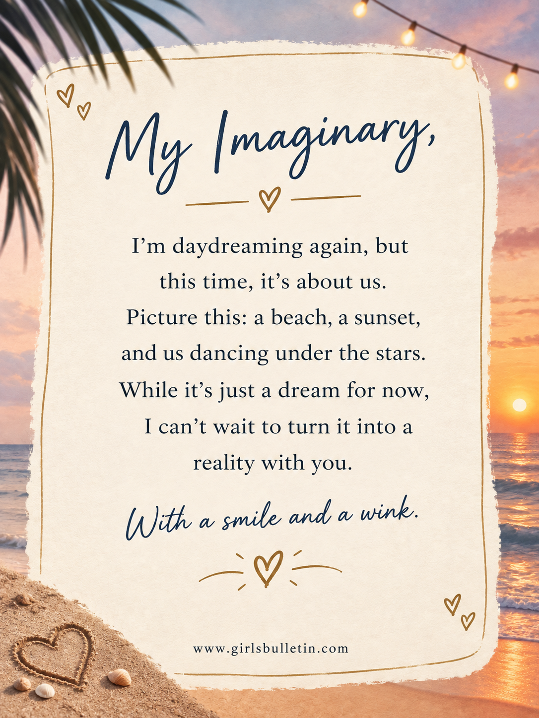 imaginary love letter for your girlfriend
