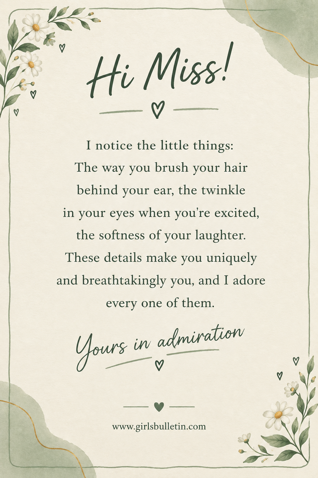 love letters for her