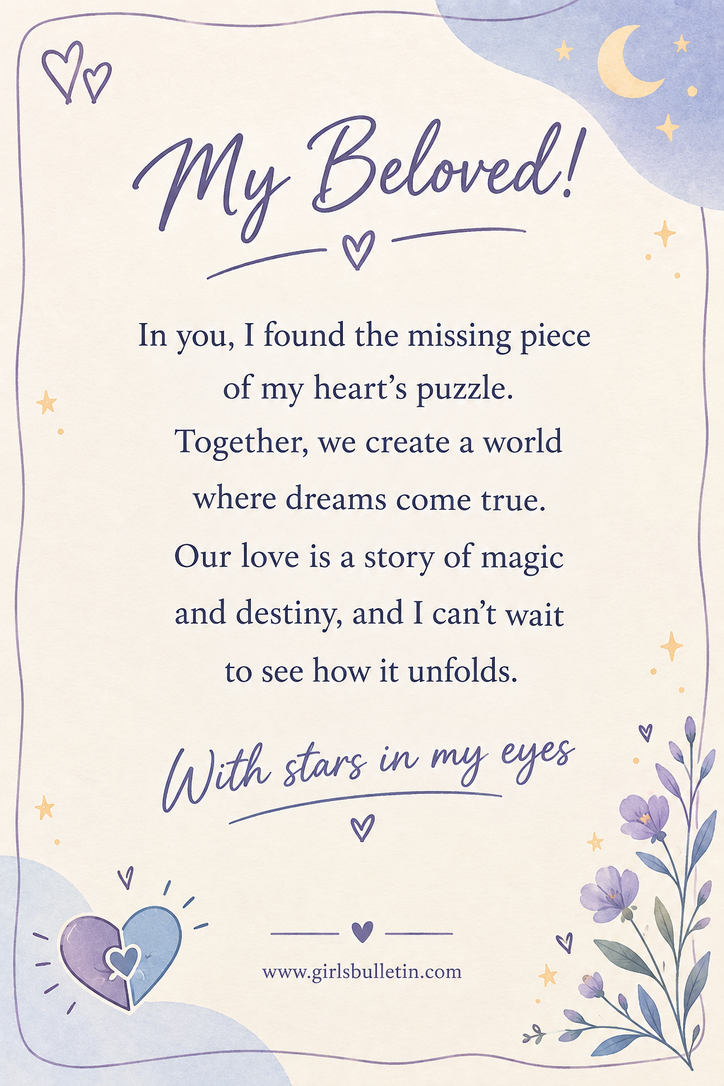 love message card for your love