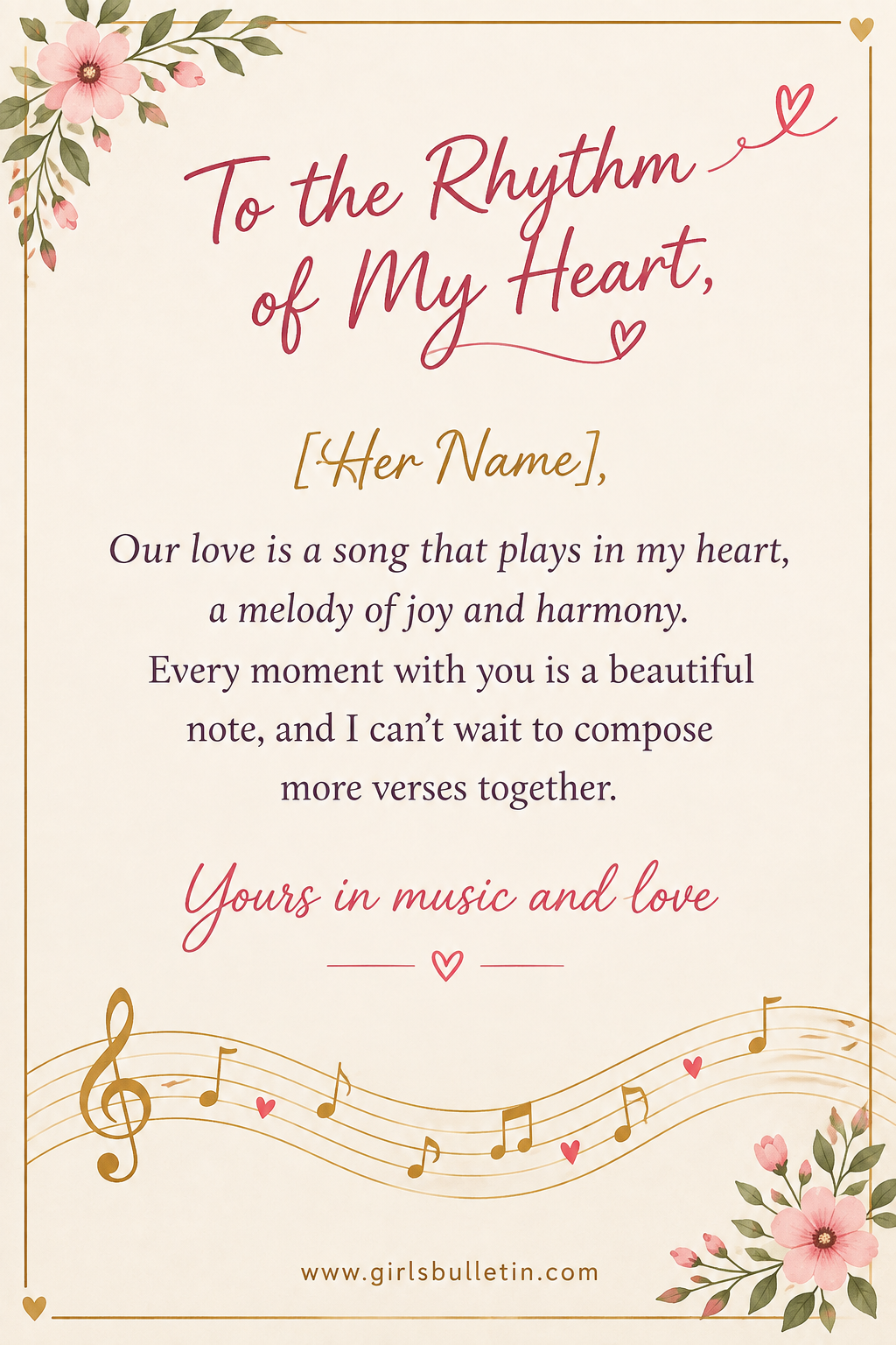romantic love letter for her