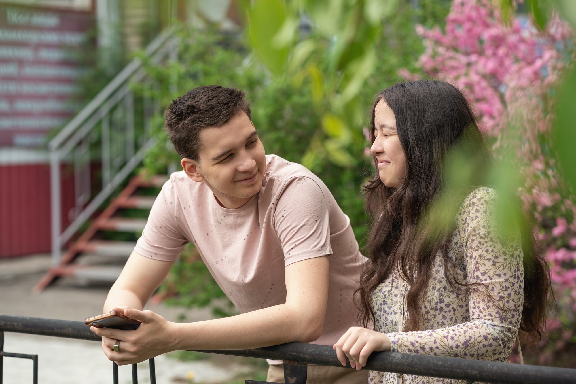 guy discussing future plans with girl