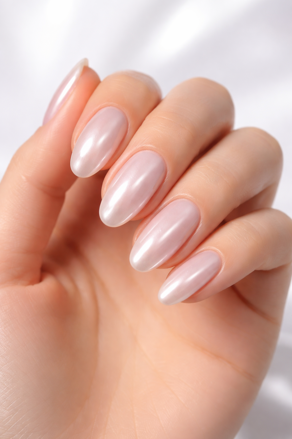 Glazed Donut Chrome Nails