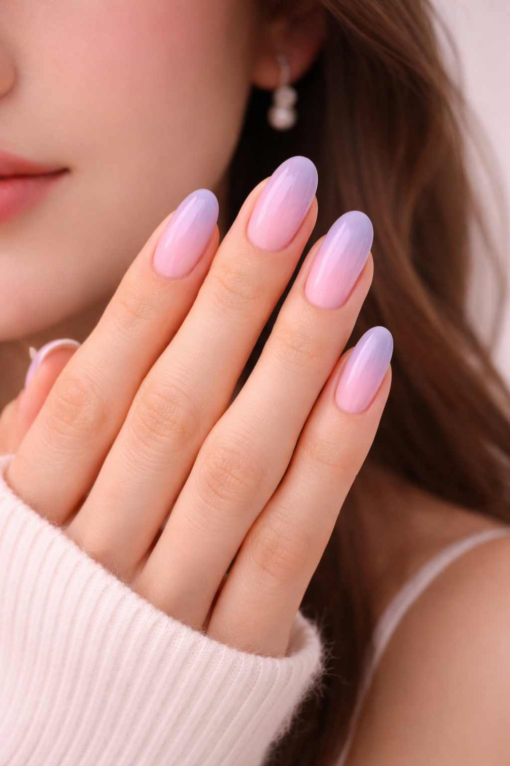 Spring Nail design - Aura Gradient Nails