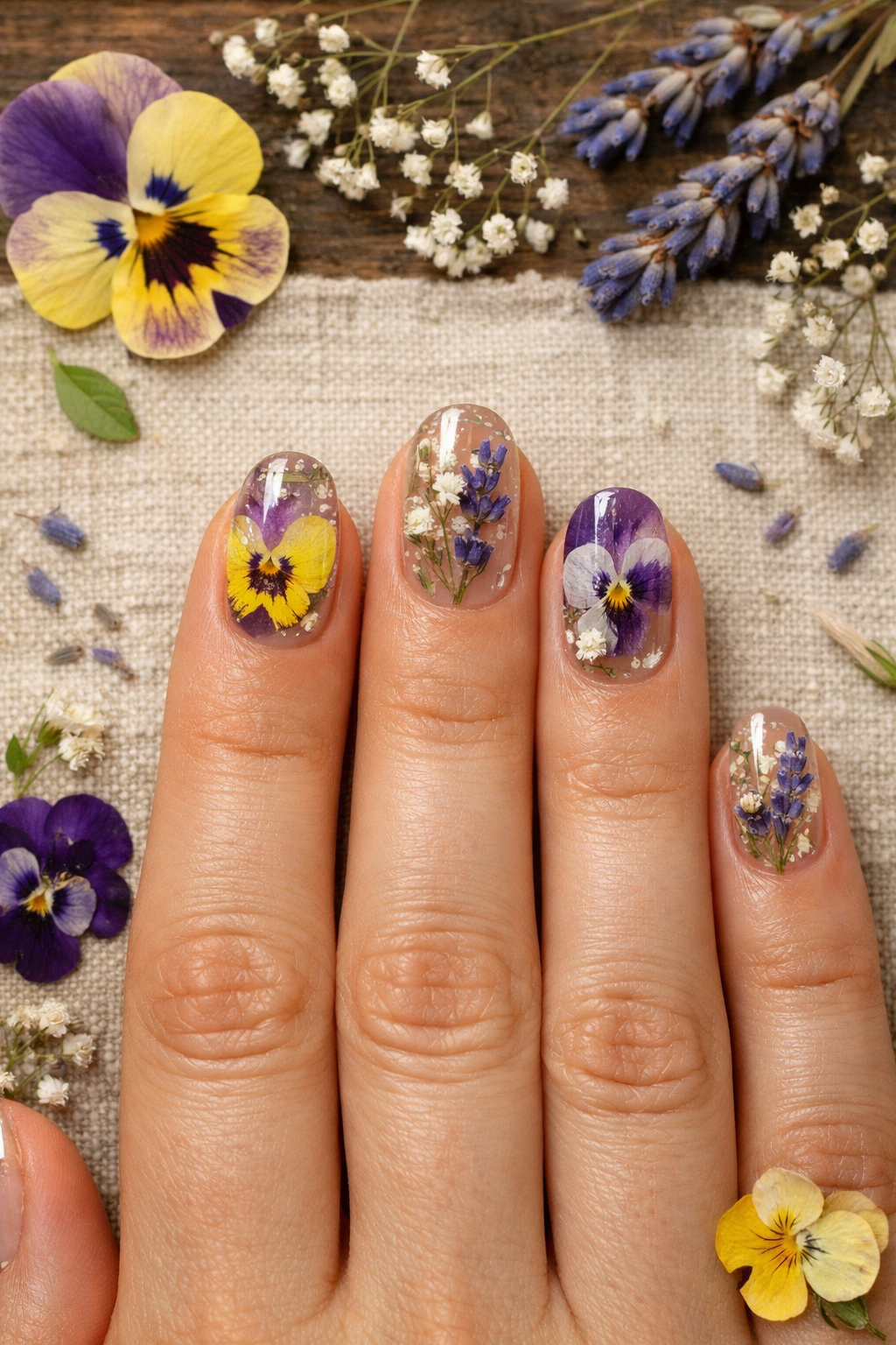 Spring Nails - Botanical Press Nails