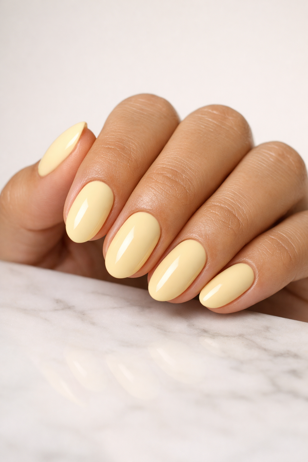 Spring Nails Butter Yellow Nails