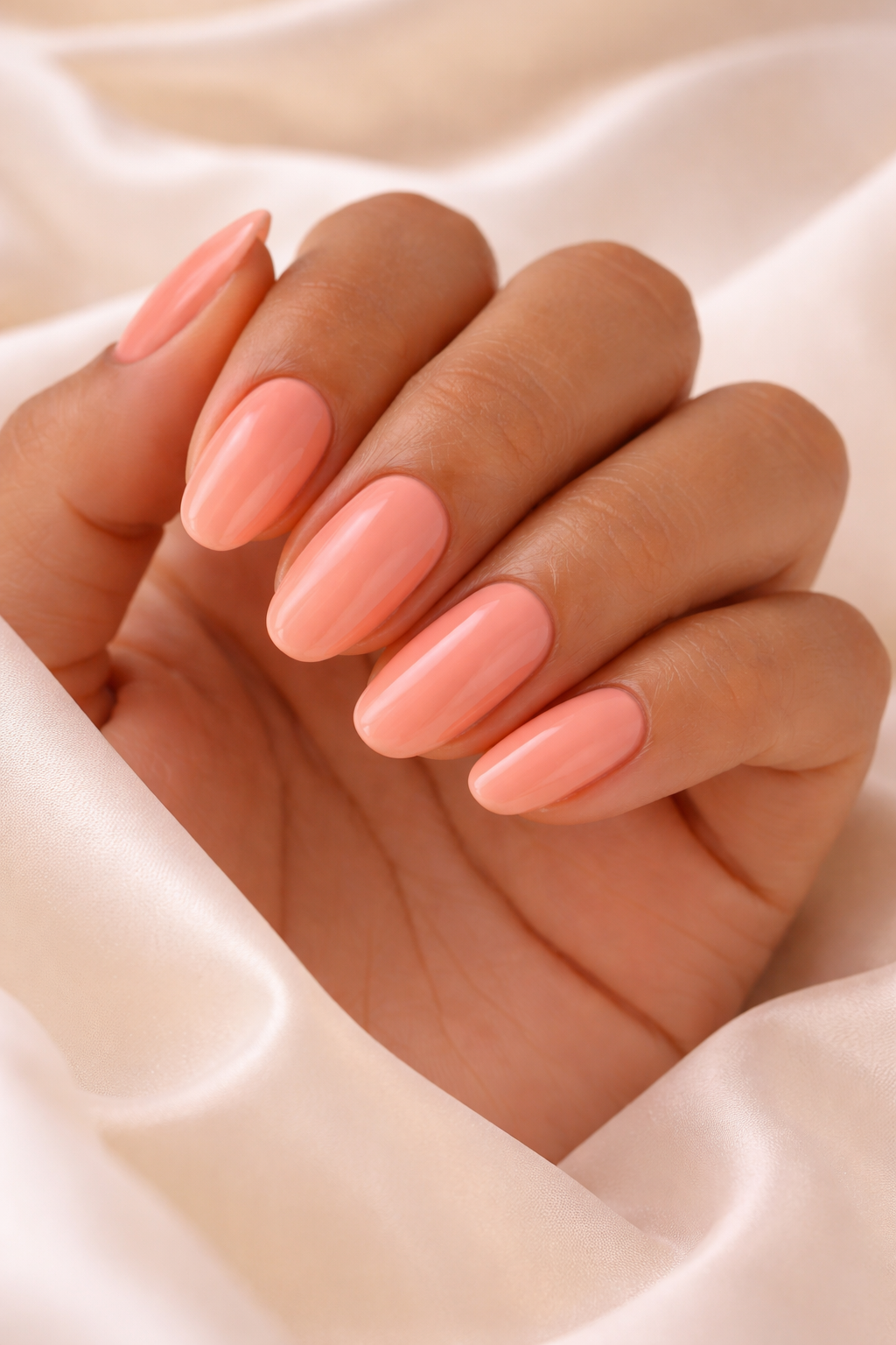 Spring Nails Peach Fuzz Nails