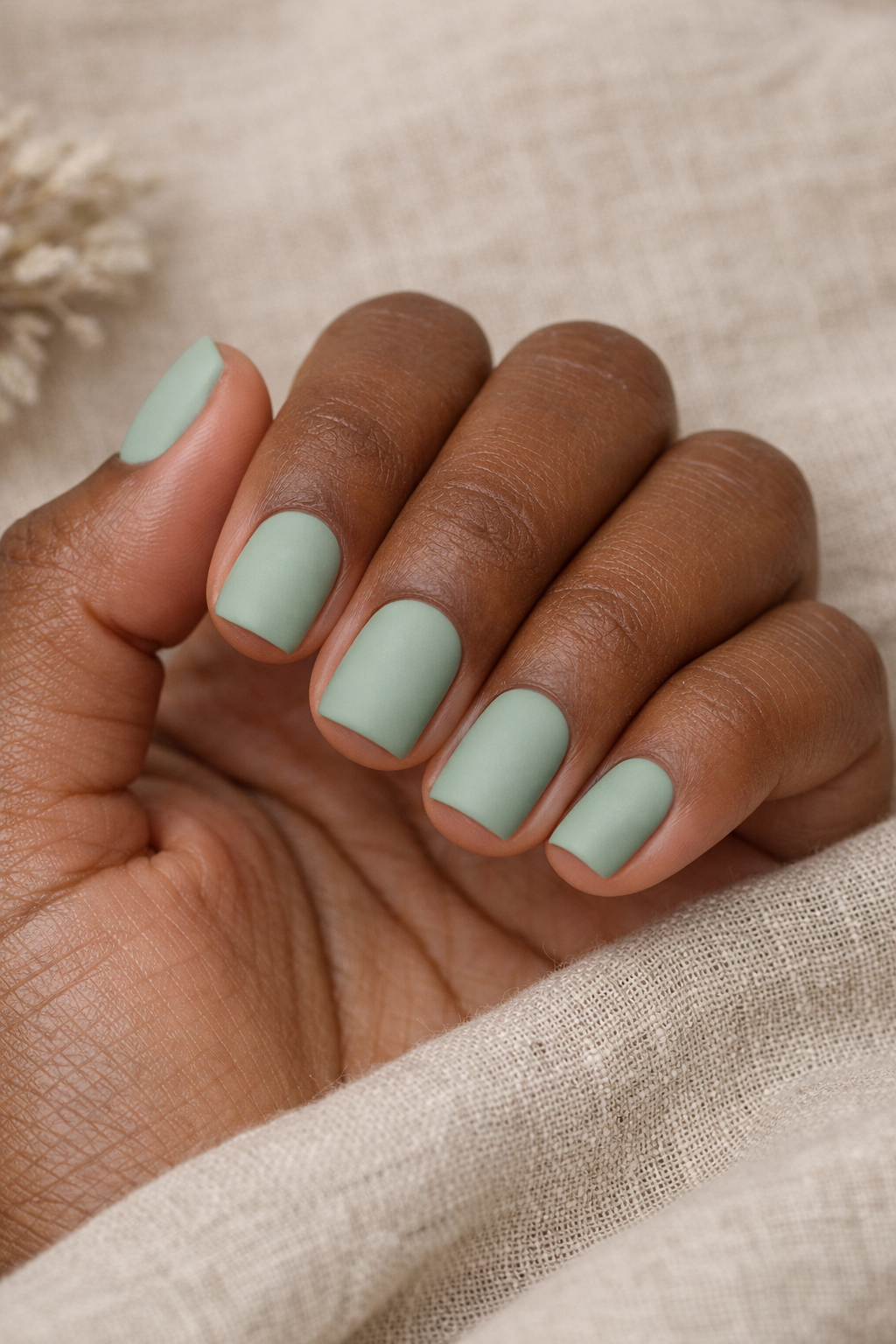 Spring Nails Pistachio Green Nails