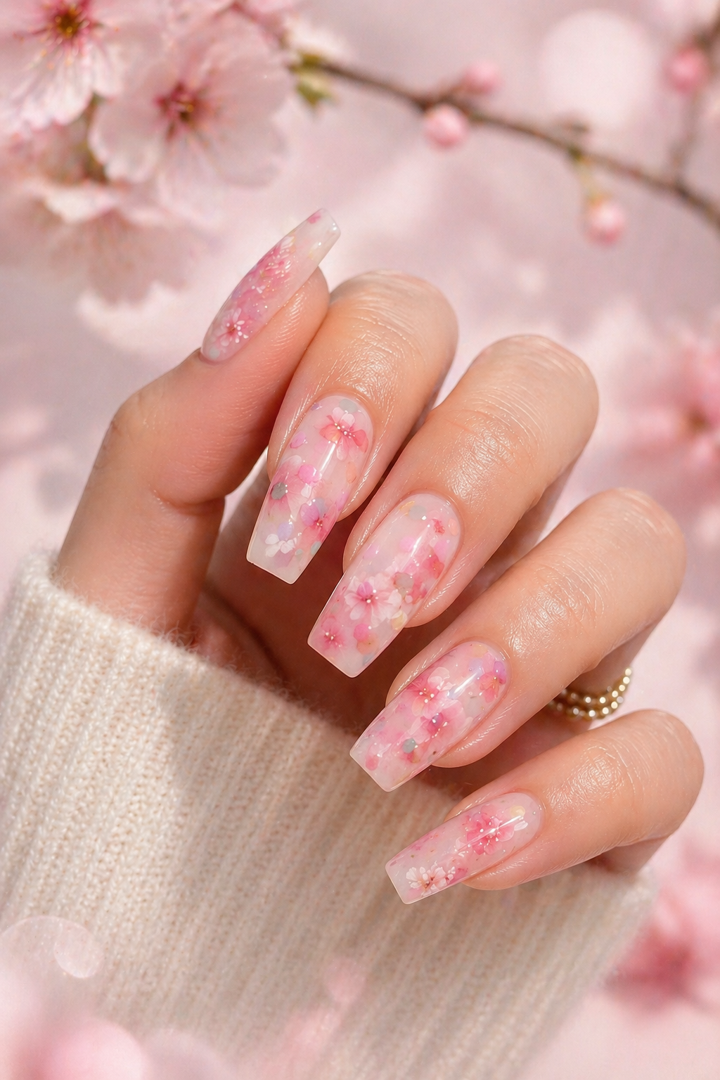 Cherry embezzlement nails