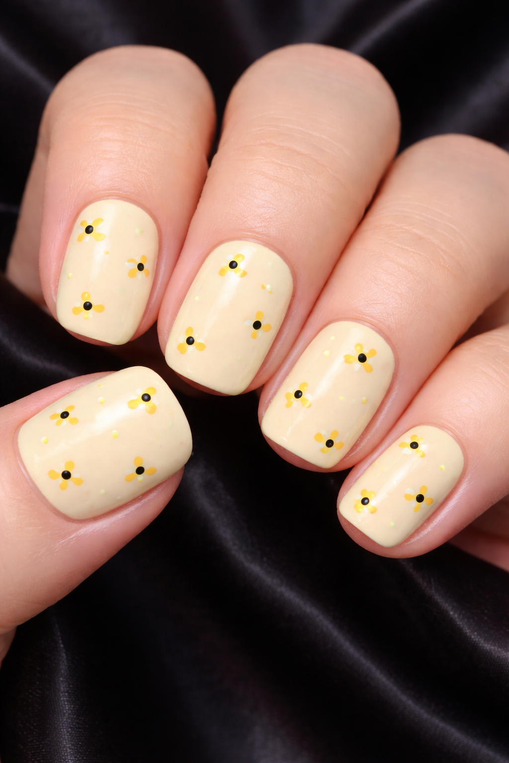 Daisy Flowers spring nail trends