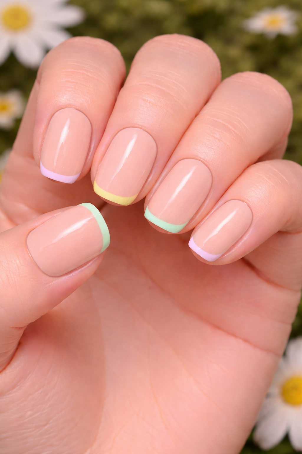 Micro French Tips nail design