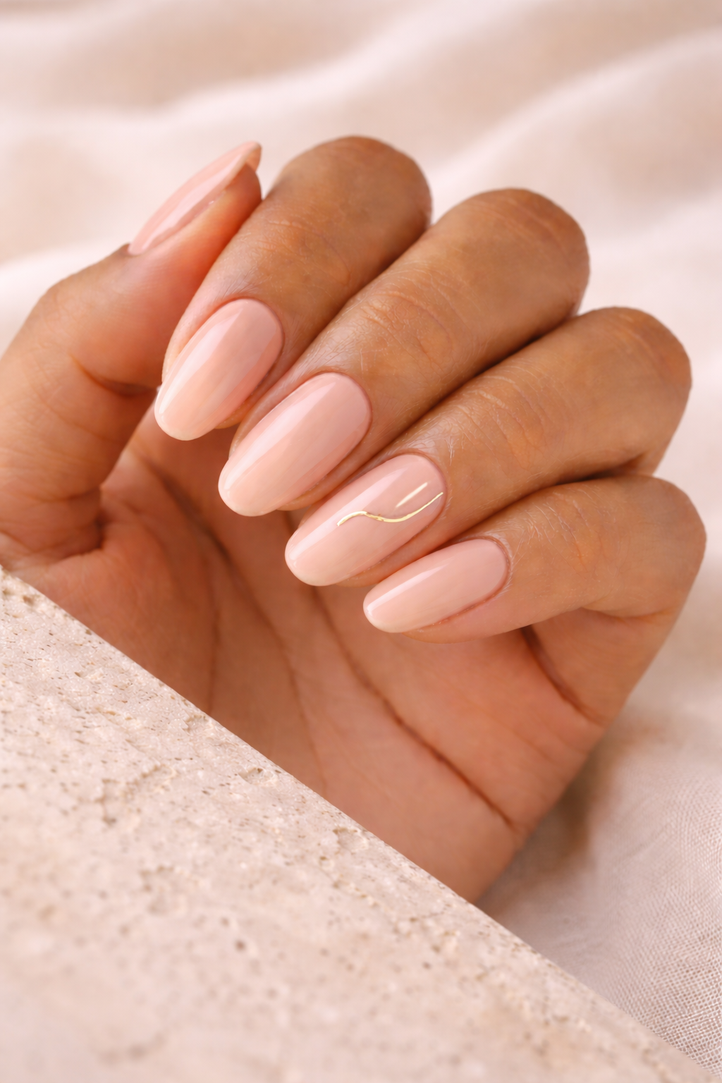 Nude Accent Nails designs