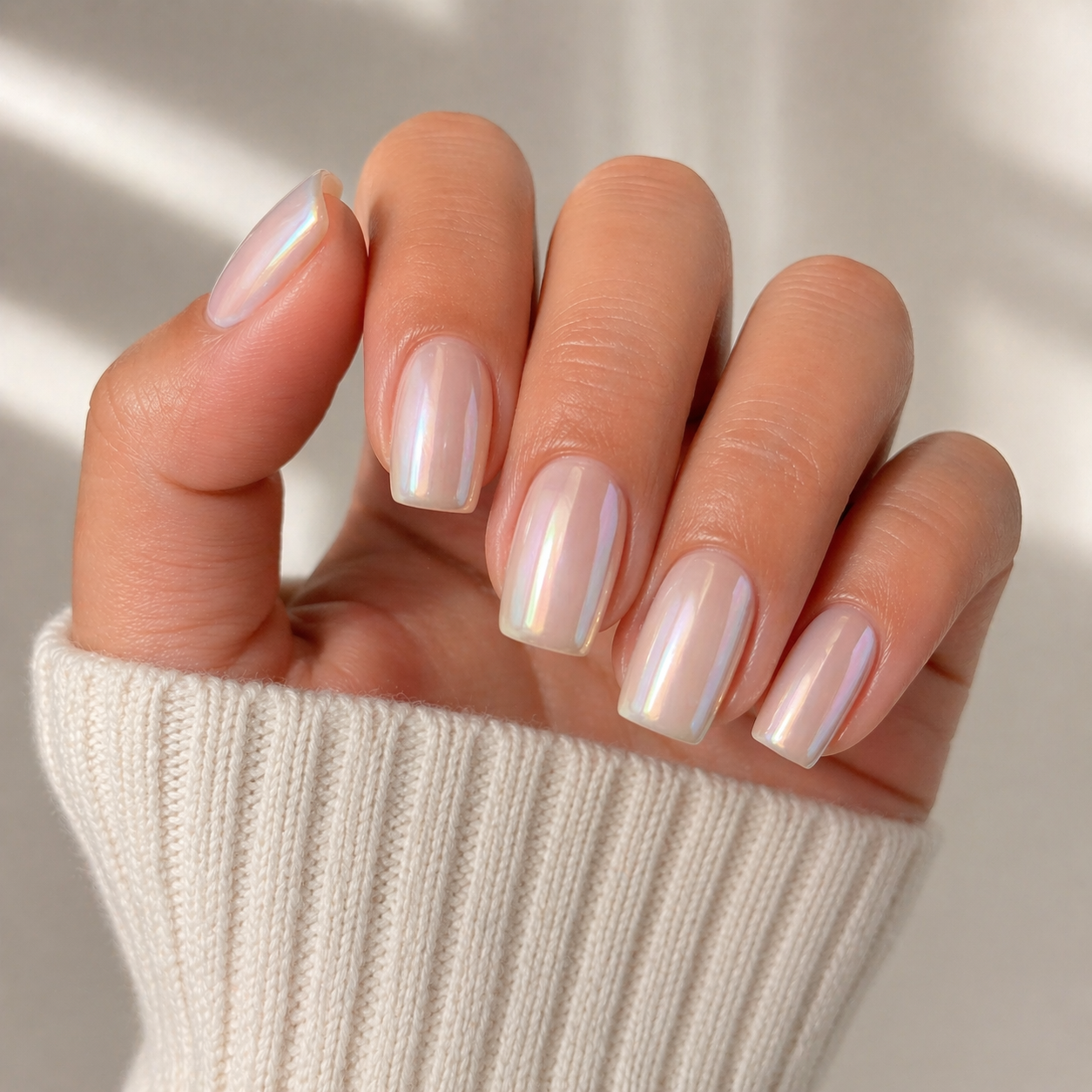 Pearlescent Seashell Nails trends