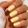 Solid Butter Yellow Nails for Spring Season