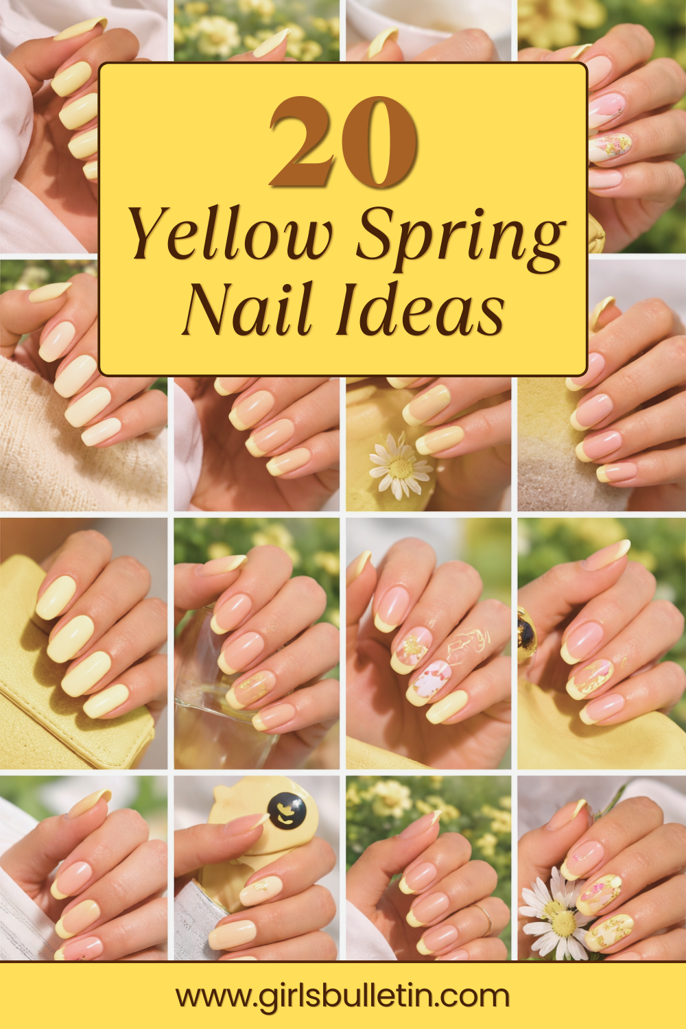 Yellow Spring Nail Ideas and Designs