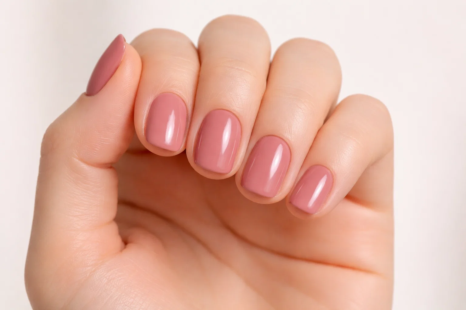 dusty rose short nail ideas