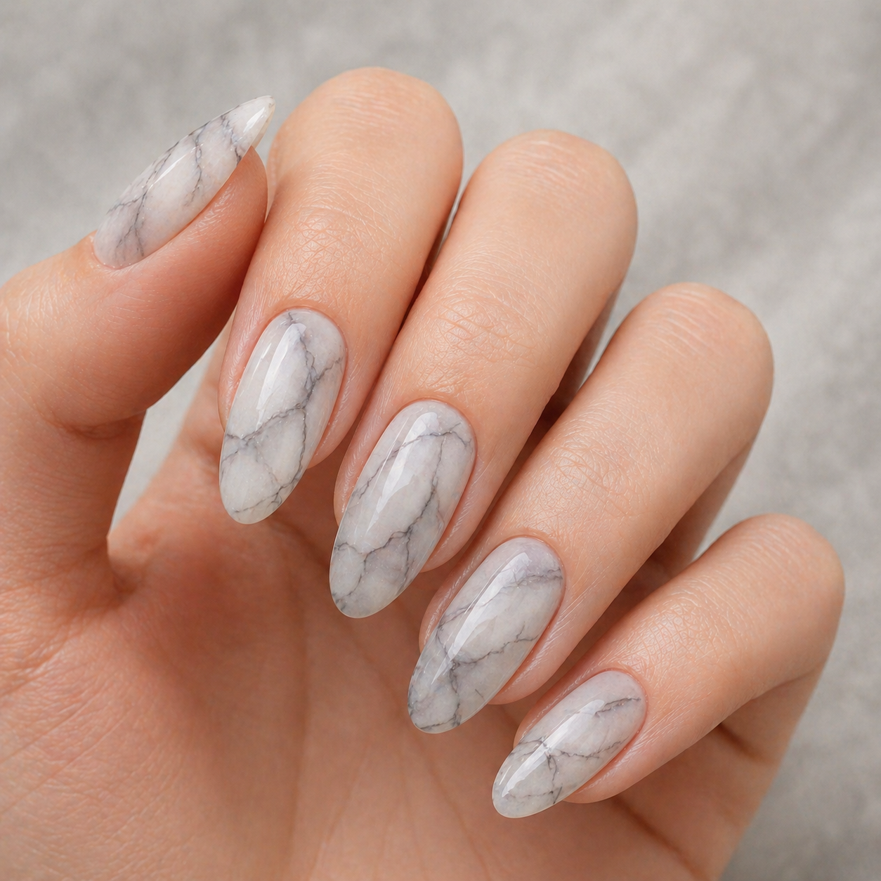 marbel nail design summer