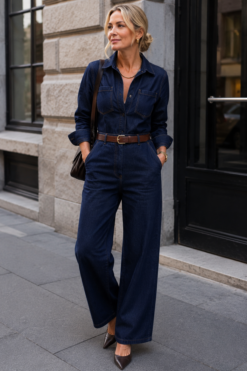 Denim Jumpsuit women over 40