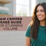 How to use hair crimper for volume