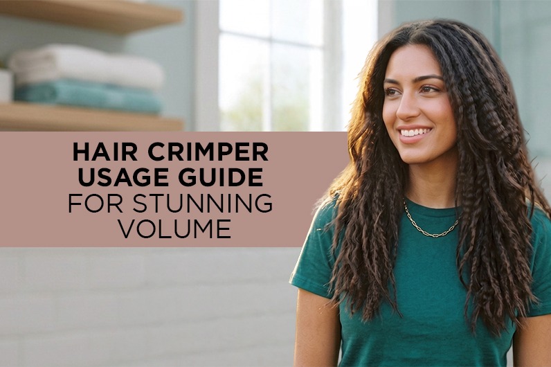 How to use hair crimper for volume