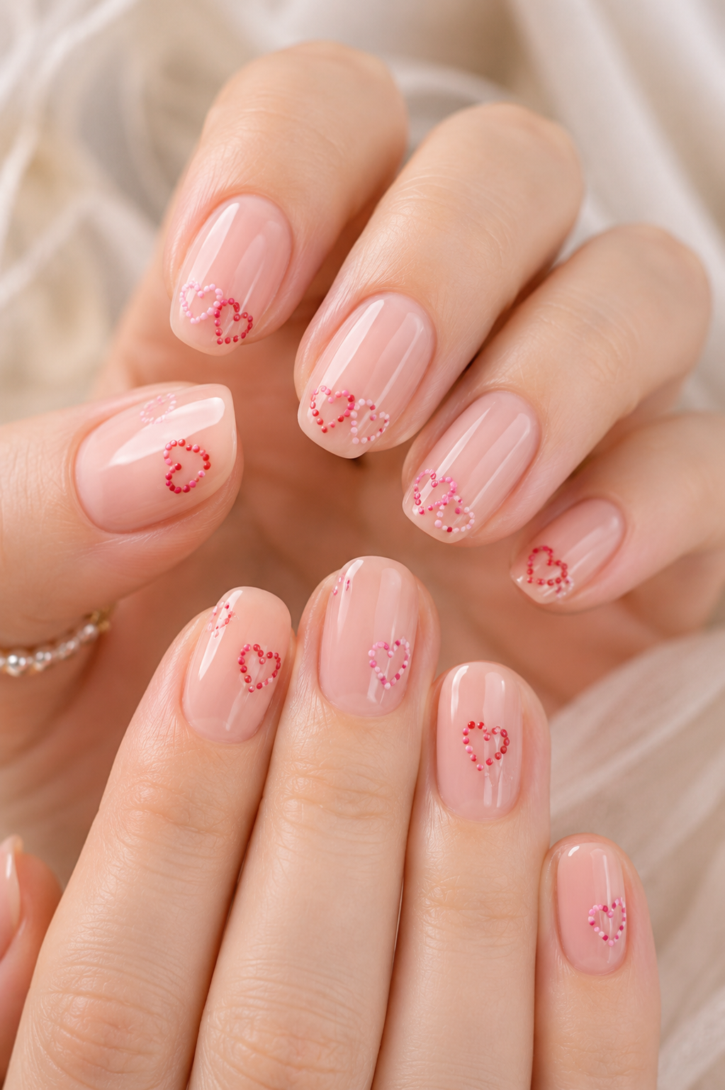 Heart-Shaped Dot Clusters