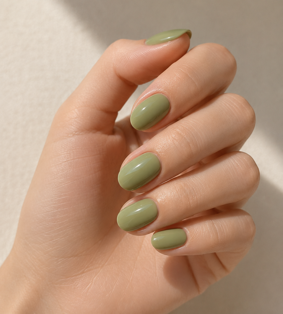 Matcha Green Nails Design for summer inspo
