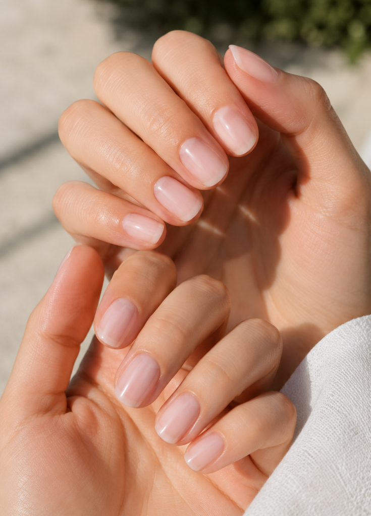 Milky Nude Nails for summer nail inspo 2026