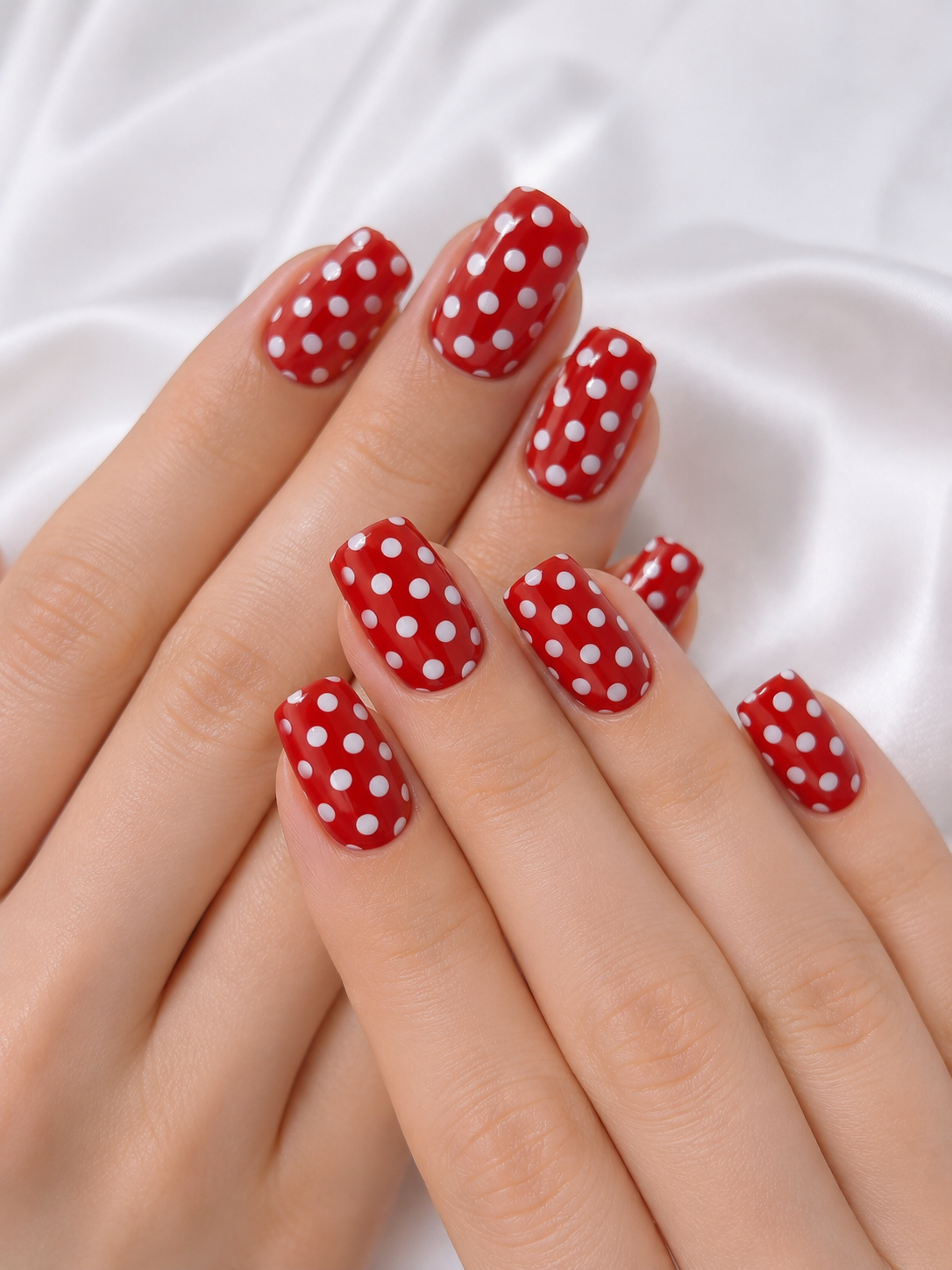 Red and White Retro Polka Dots