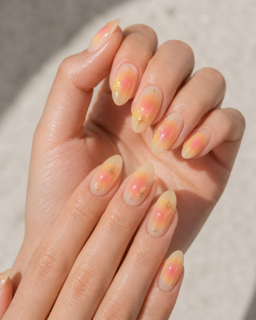 Solar Aura Nails