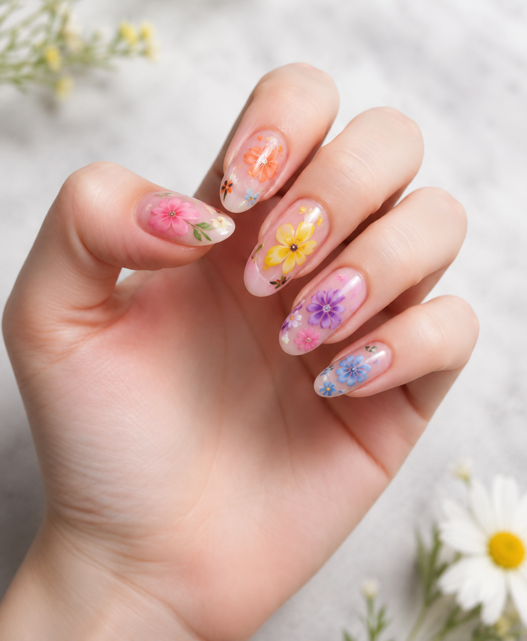 floral nail designs for fall season