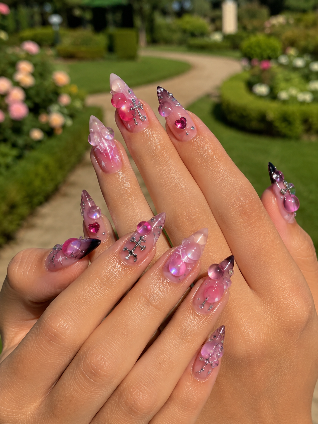 3D Gel Bubble Nails