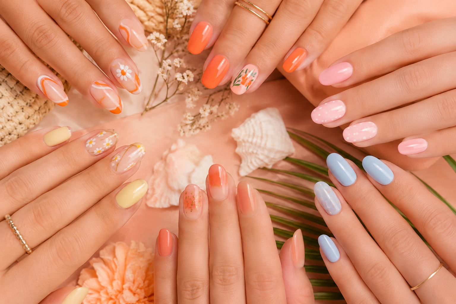 August late summer nail designs