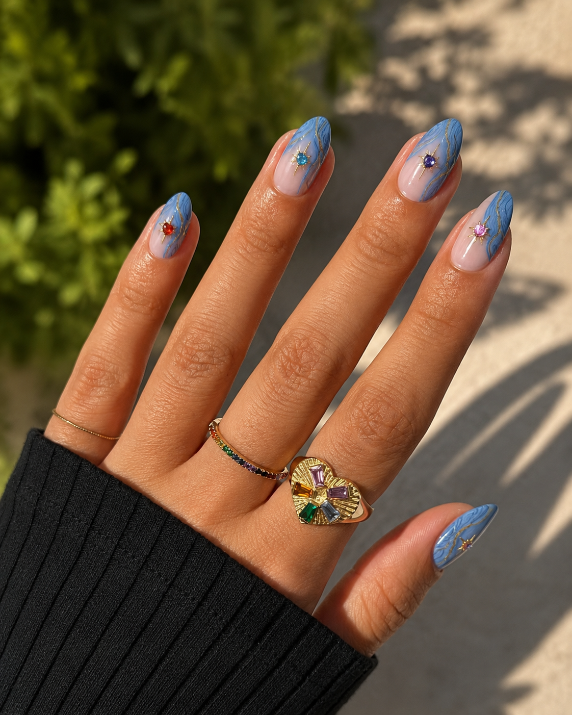 Blue Wooden Nails