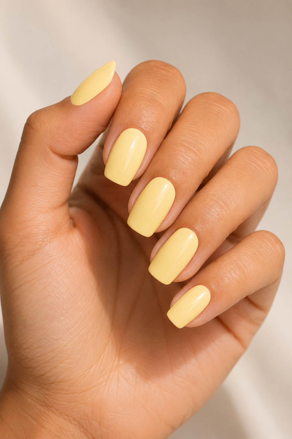 Butter Yellow Nails