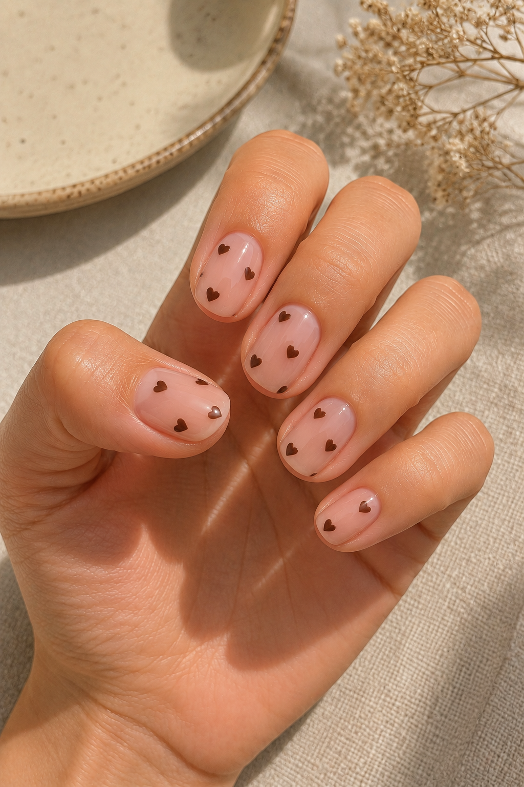 Tiny Brown Hearts