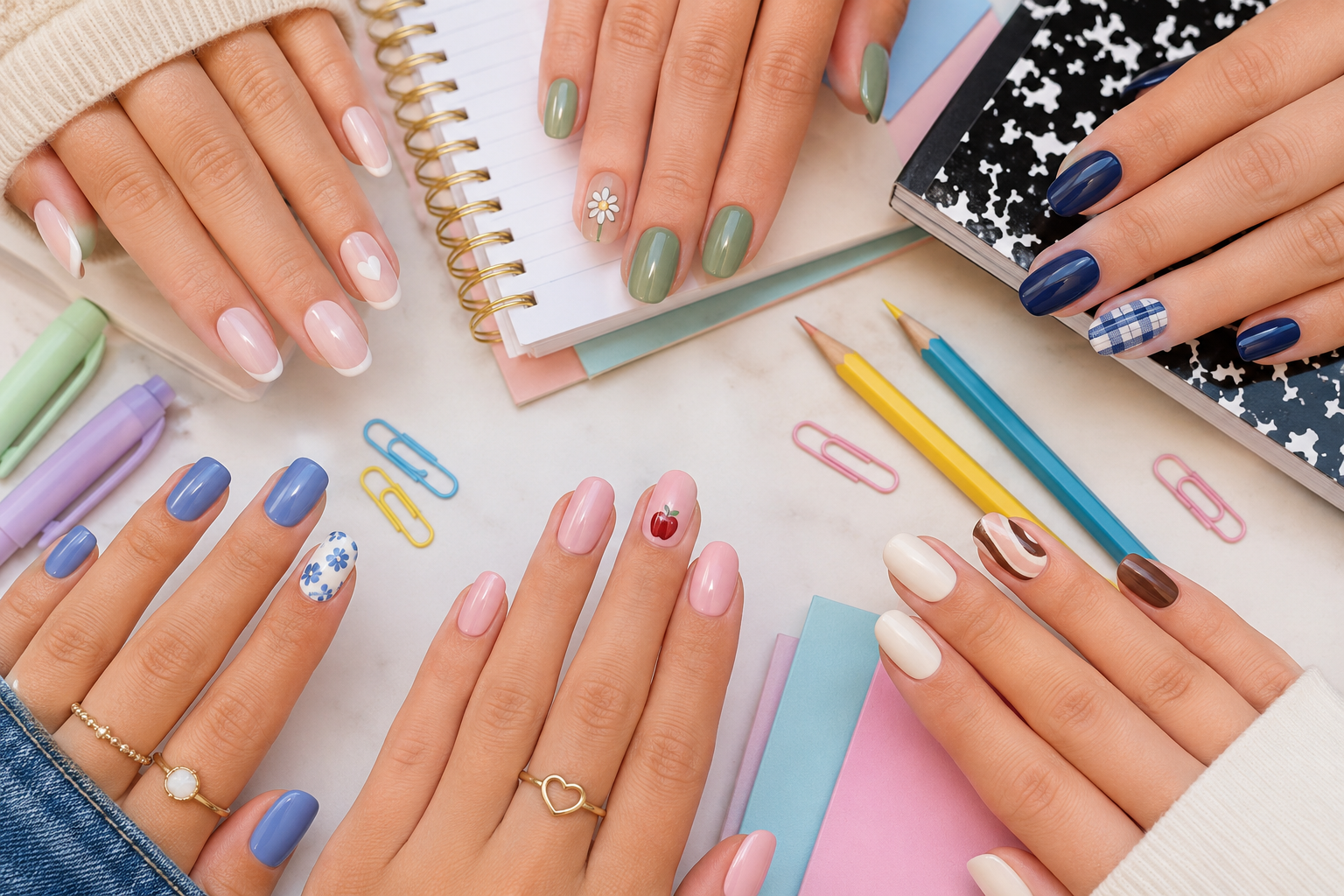 back to school nail designs