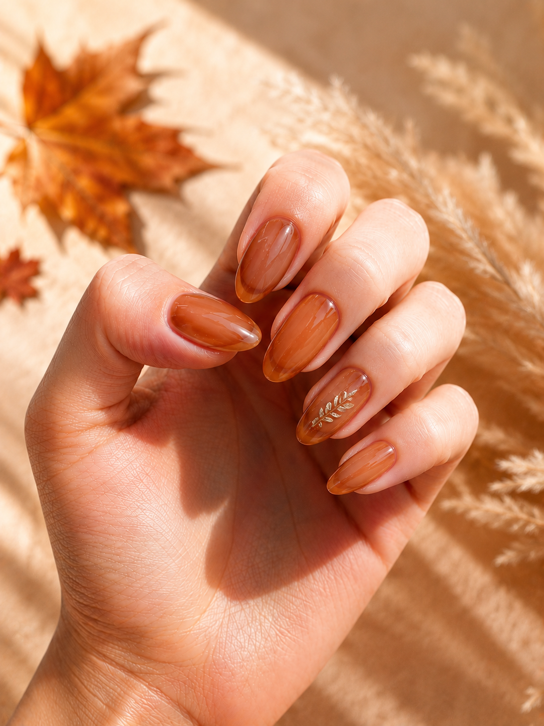 beautiful brown fall nail ideas
