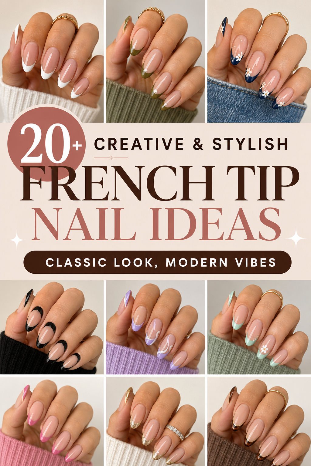 french tip nail ideas