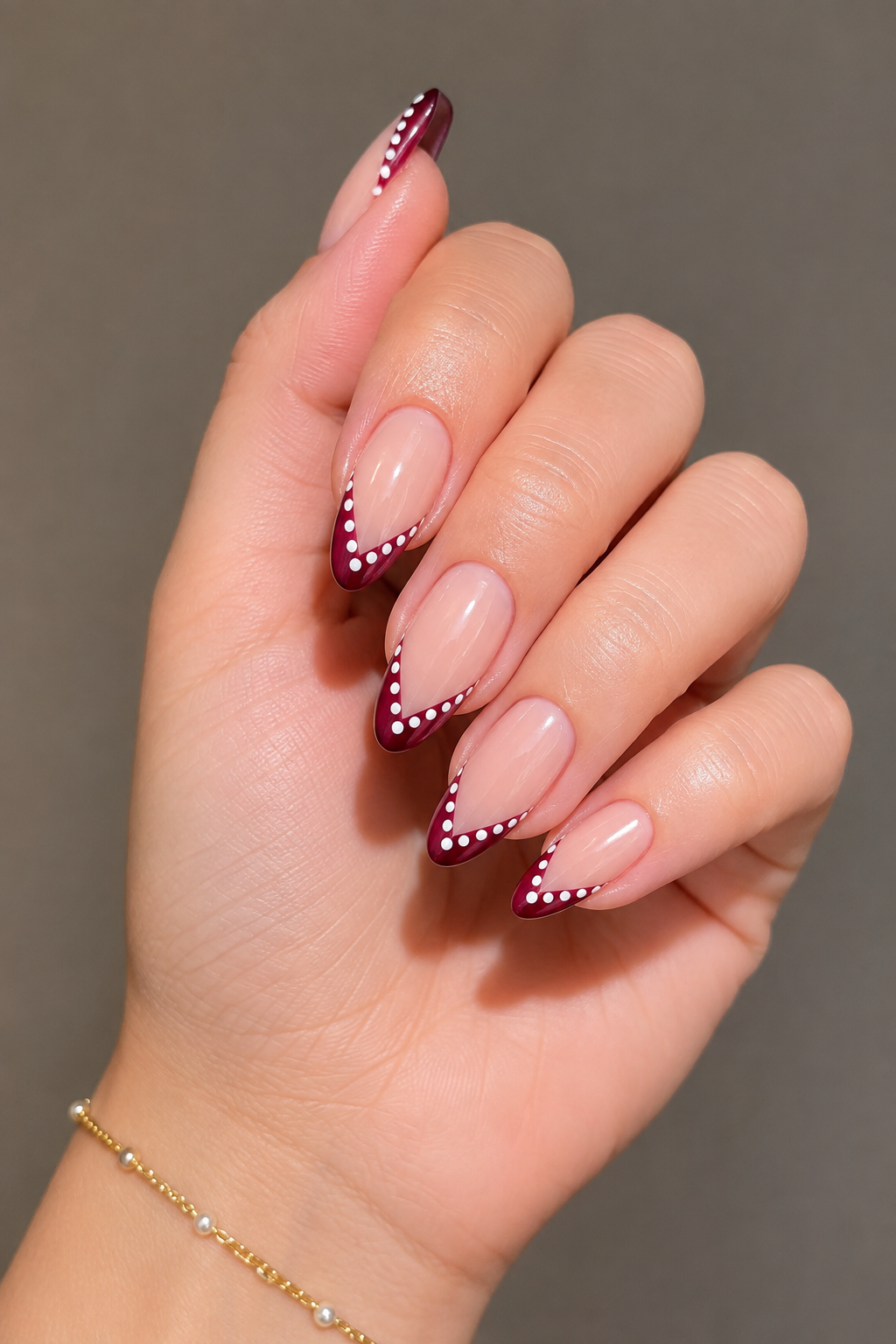 Arrow Polka Dot French Tips