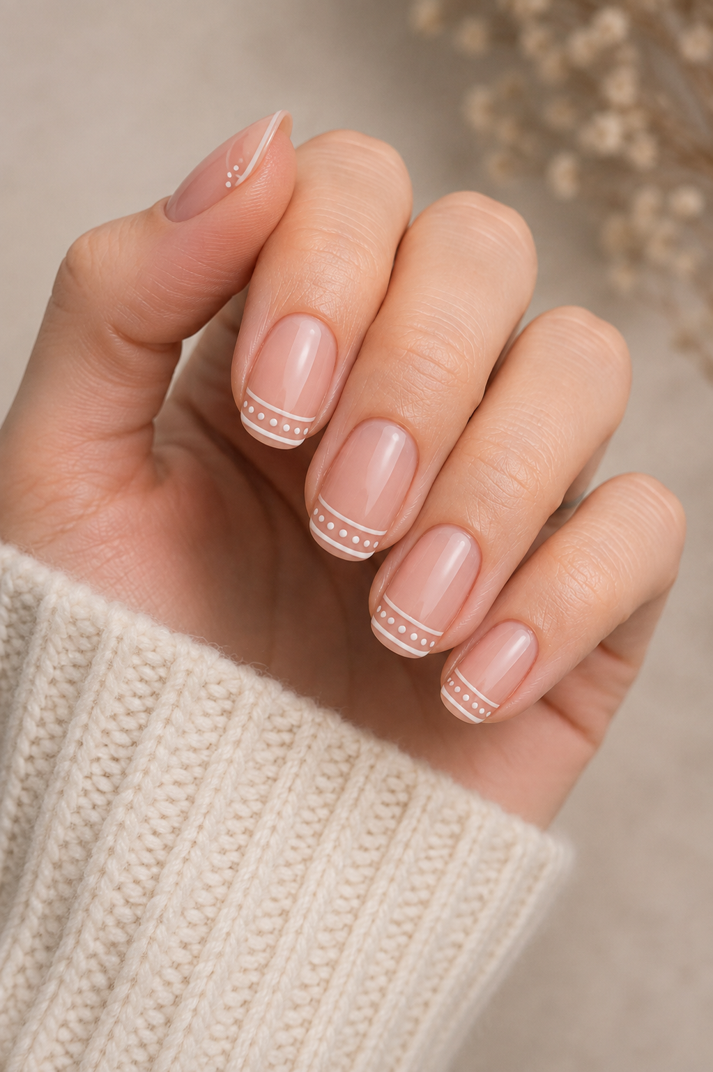 Double French Polka Dot Tips
