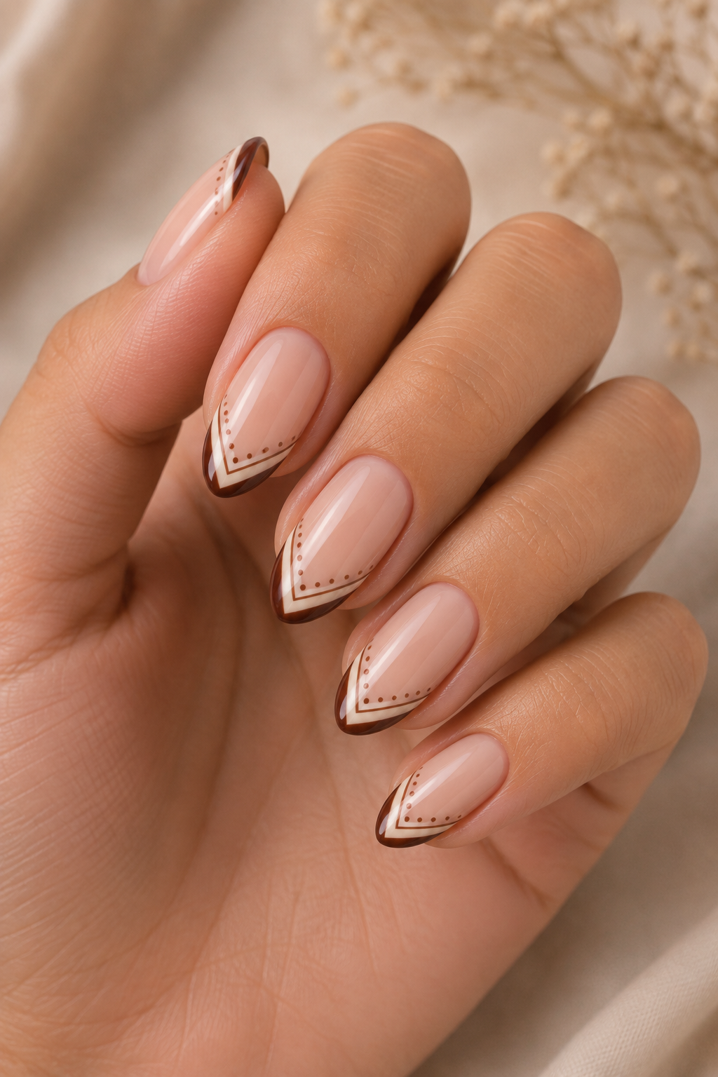 Double V Polka Dot French