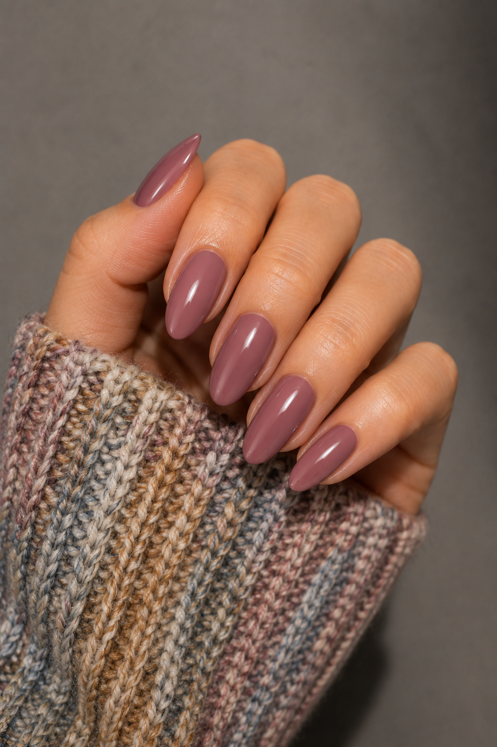 Dusty Mauve Nails