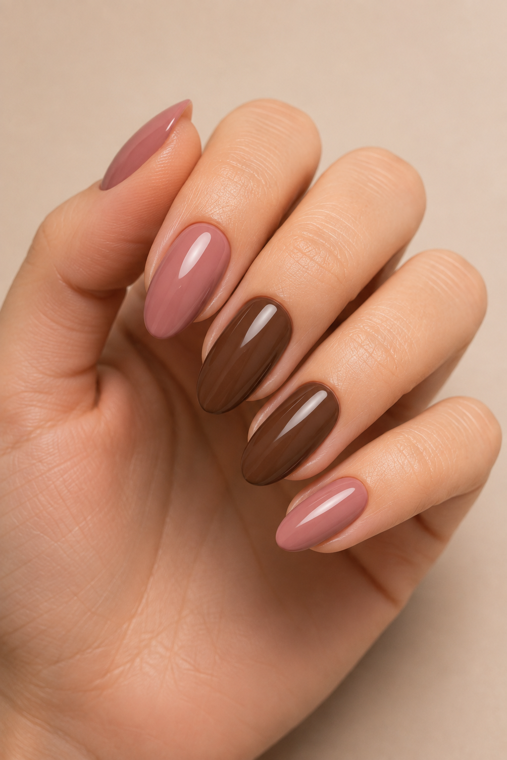Dusty Rose & Brown