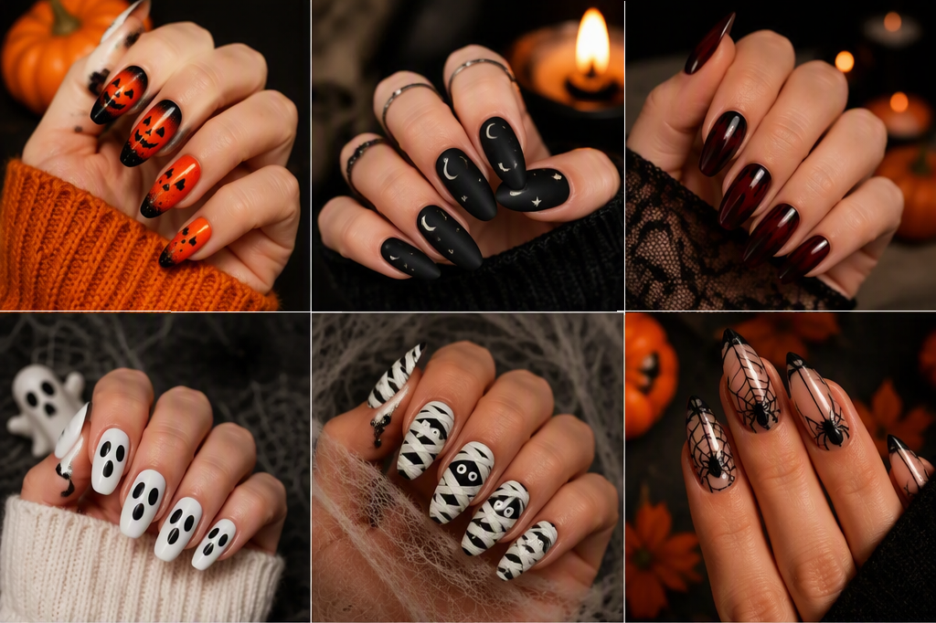 Simple and Easy Halloween Nail Designs