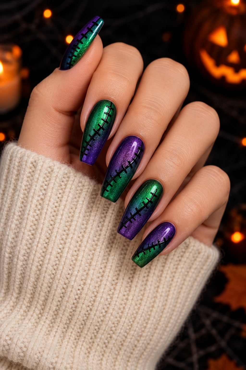 Frankenstein Stitched Nails